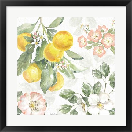 Framed Citrus Charm VI Print