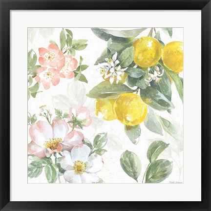 Framed Citrus Charm V Print