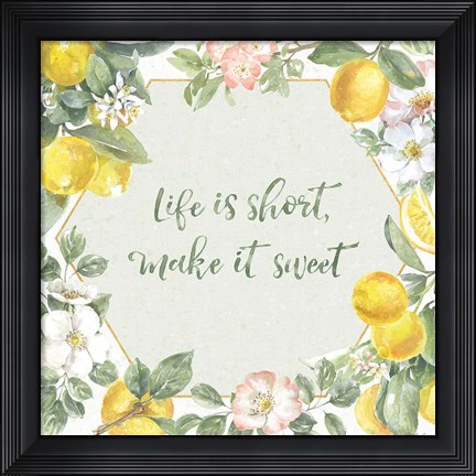 Framed Citrus Charm II Print