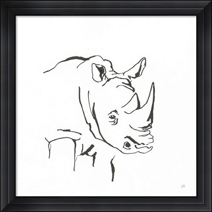 Framed African Animals VI Print