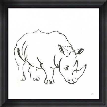 Framed African Animals V Print
