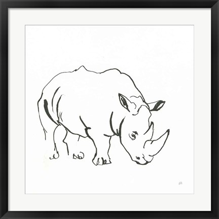 Framed African Animals V Print