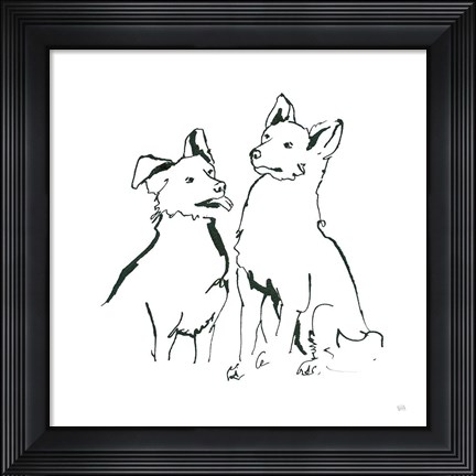 Framed Lovable Mutts VI Print