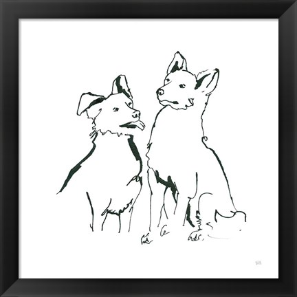 Framed Lovable Mutts VI Print