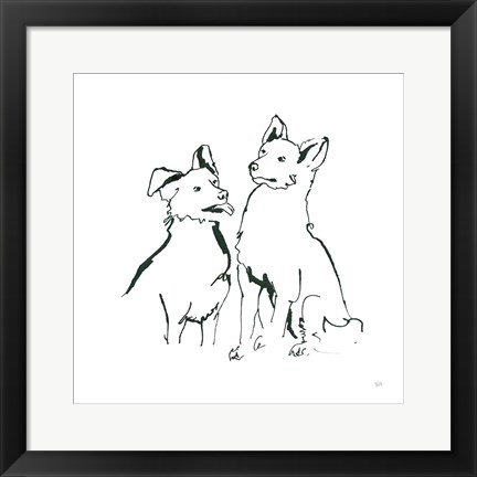 Framed Lovable Mutts VI Print