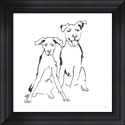Framed Lovable Mutts V Print