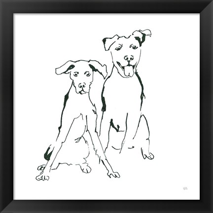 Framed Lovable Mutts V Print