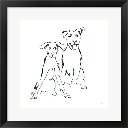 Framed Lovable Mutts V Print