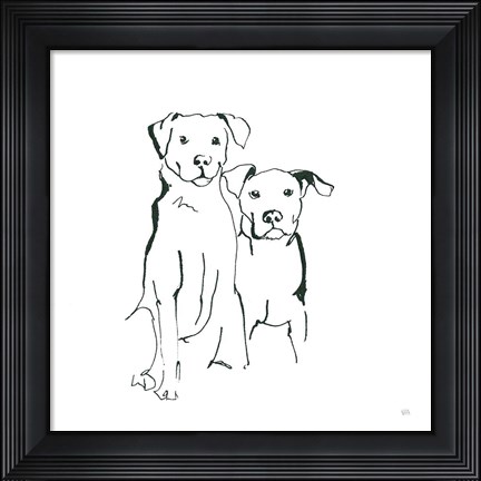 Framed Lovable Mutts IV Print