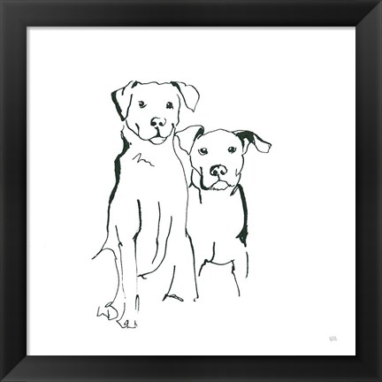 Framed Lovable Mutts IV Print