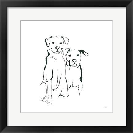 Framed Lovable Mutts IV Print