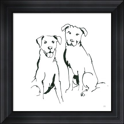 Framed Lovable Mutts III Print