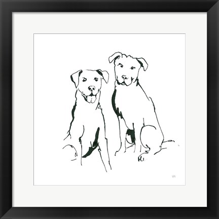 Framed Lovable Mutts III Print