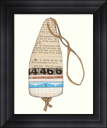 Framed Lobster Buoys III Print