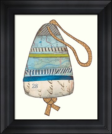 Framed Lobster Buoys II Print