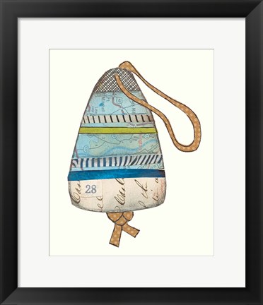 Framed Lobster Buoys II Print