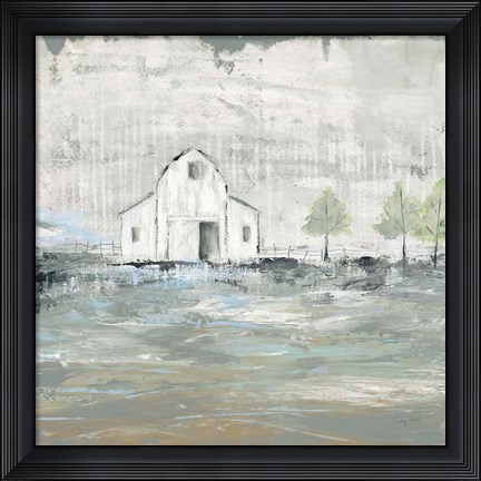 Framed Iowa Barn I Print