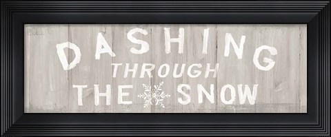 Framed Woodland Holidays Sign I Warm Gray v2 Print