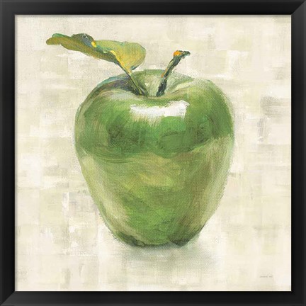 Framed Green Apple Print