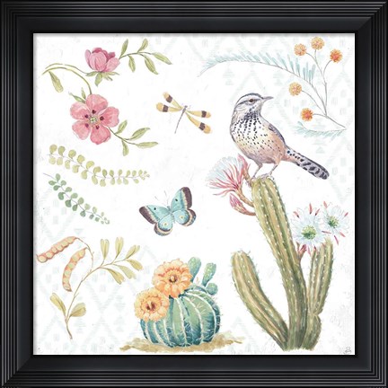 Framed Desert Beauties V Print