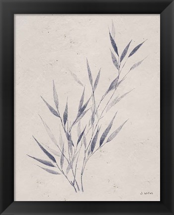 Framed Soft Summer Sketches III Navy Print