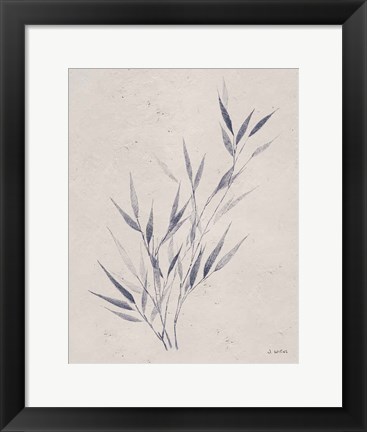 Framed Soft Summer Sketches III Navy Print