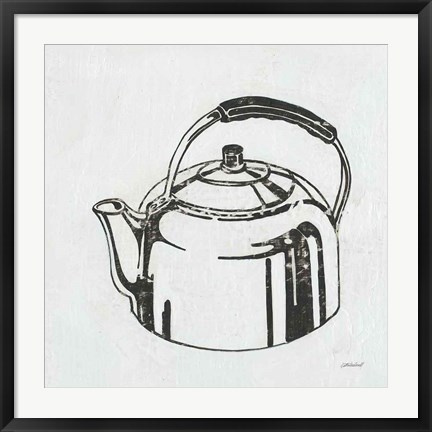 Framed Retro Tea Kettle Print