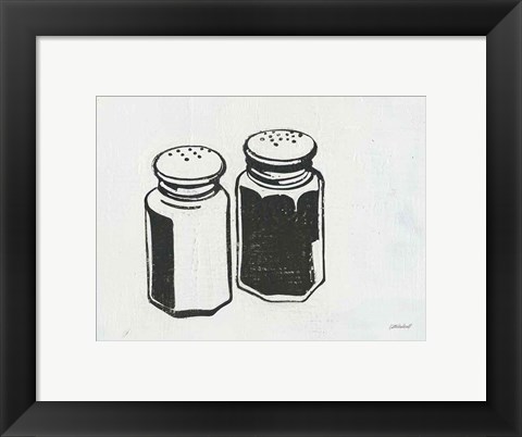 Framed Retro Salt and Pepper Print