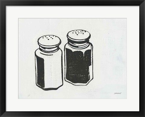 Framed Retro Salt and Pepper Print