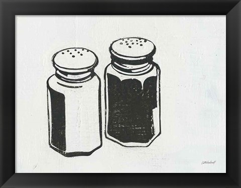 Framed Retro Salt and Pepper Print