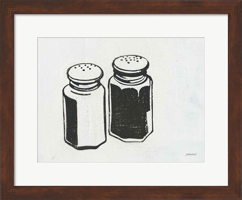 Framed Retro Salt and Pepper Print