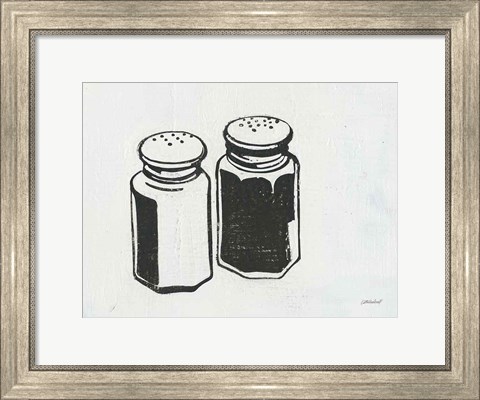 Framed Retro Salt and Pepper Print