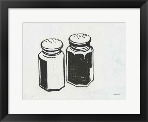 Framed Retro Salt and Pepper Print