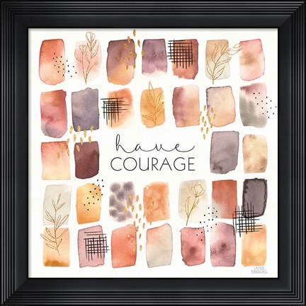 Framed Desert Blooms V Print