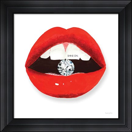 Framed Hot Lips II Print