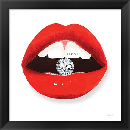 Framed Hot Lips II Print