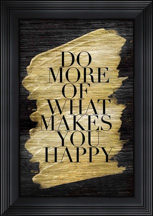 Framed Gilded Life II Print