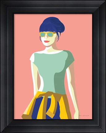 Framed Summer Girl IV Print