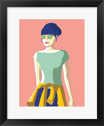 Framed Summer Girl IV Print