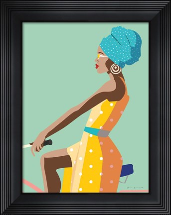 Framed Summer Girl II Print