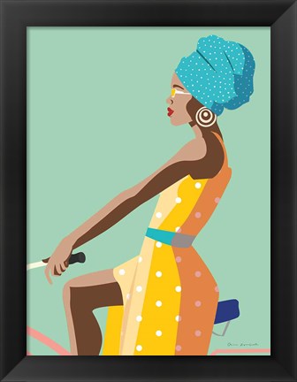 Framed Summer Girl II Print