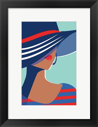 Framed Beach Chic I Print