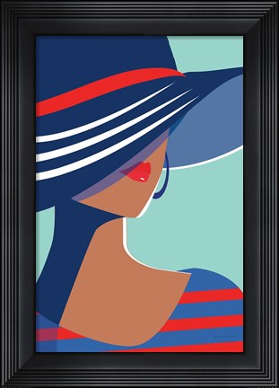 Framed Beach Chic I Print