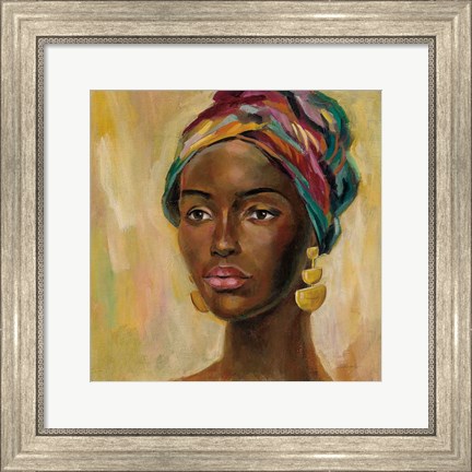 Framed African Face II Print