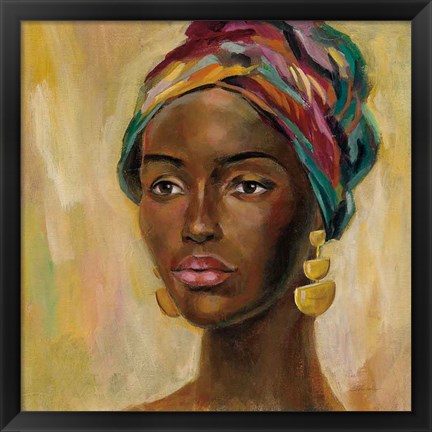 Framed African Face II Print