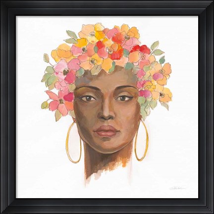 Framed International Woman II Print