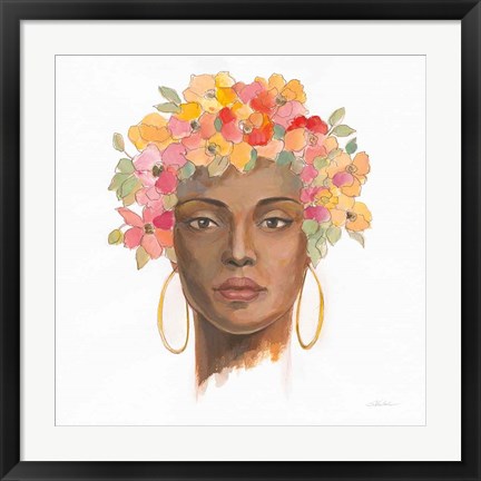 Framed International Woman II Print