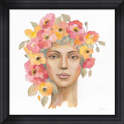 Framed International Woman I Print