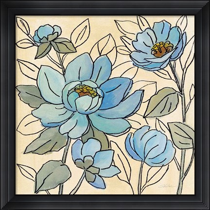 Framed Spring Lace Floral IV Print