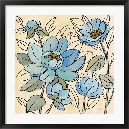 Framed Spring Lace Floral IV Print